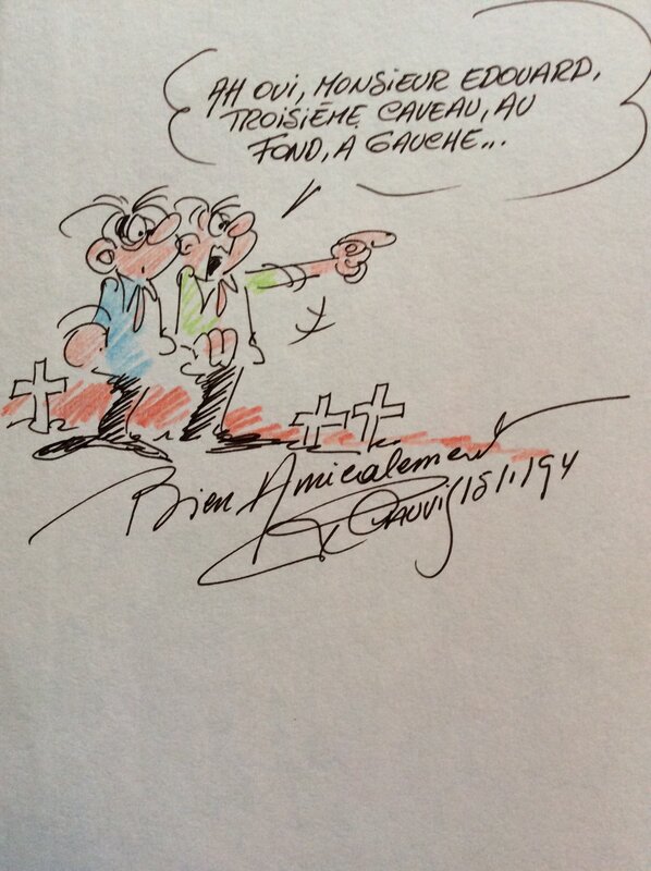 Pierre Tombal by Raoul Cauvin - Sketch