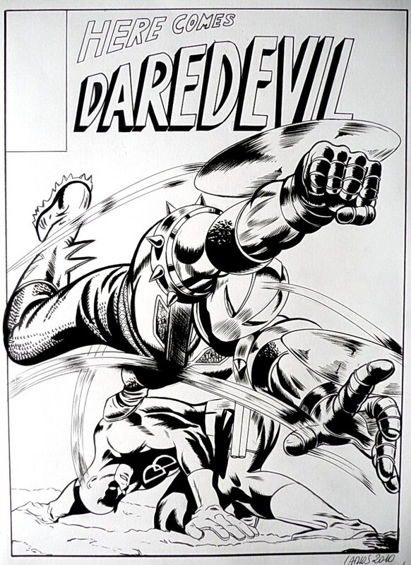 Varla, Gene Colan, Daredevil 22# COUVERTURE RECREATION - Planche originale