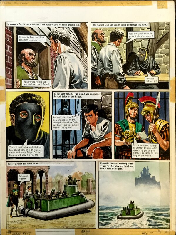 Don Lawrence, Trigan - House of the five Moons - page 45 - Planche originale