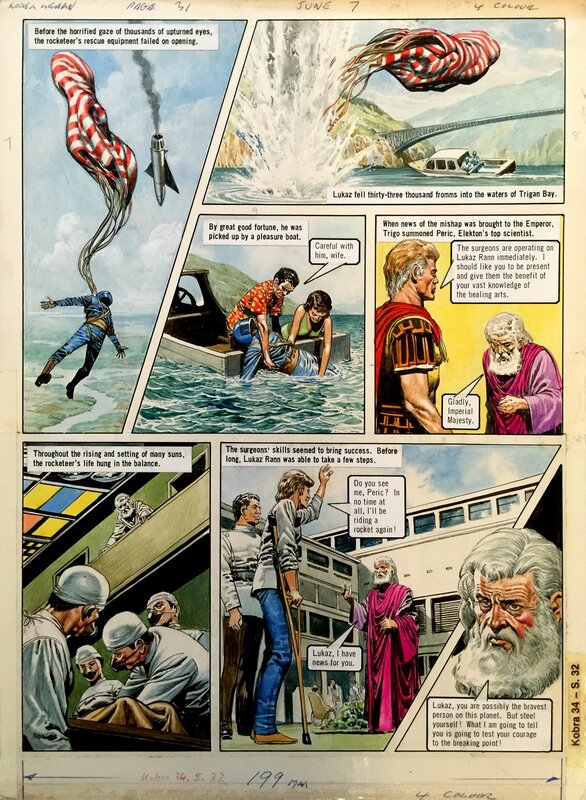 Don Lawrence, Trigan - Sun-Worshippers - page 54 - Planche originale