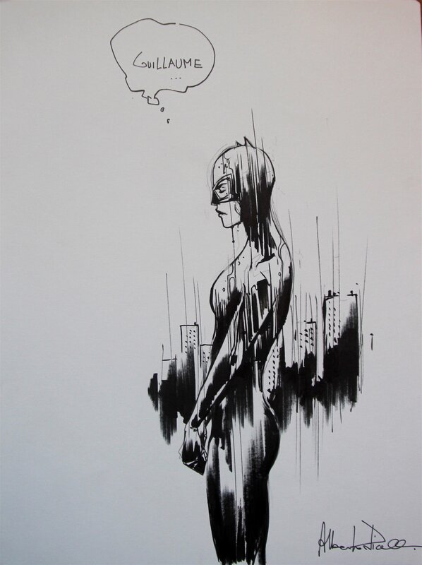 Catwoman par Alberto Ponticelli - Sketch