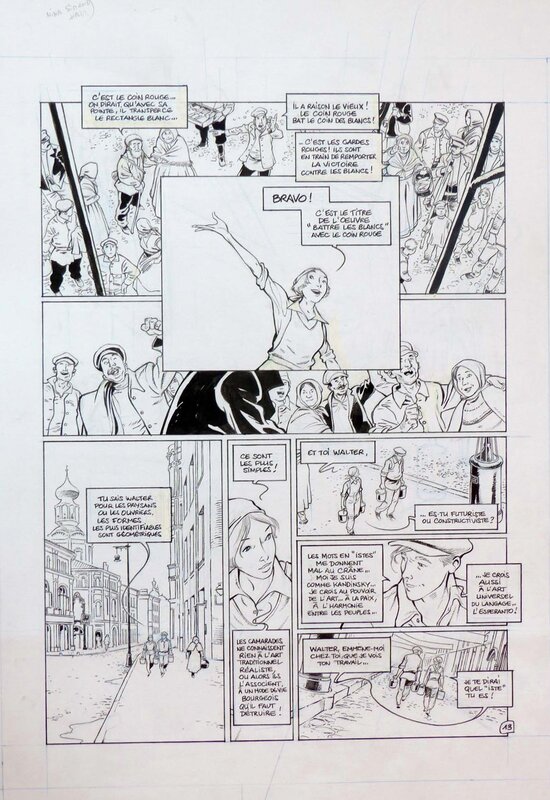 Olivier Mangin, Jack Manini, La guerre des Amants - T.1 Rouge Révolution - pl.13 - Planche originale