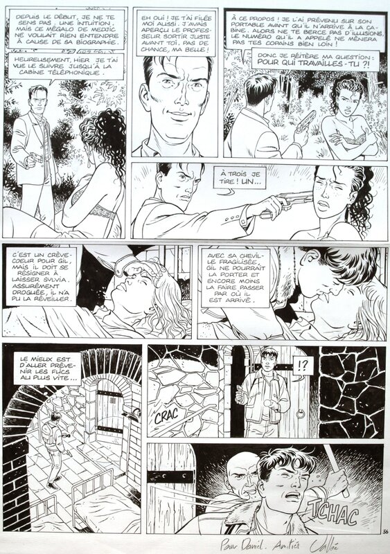 Sylvain Vallée, Jean-Charles Kraehn, Gil St-André - Tome#5 - Enquêtes parallèles - Planche originale