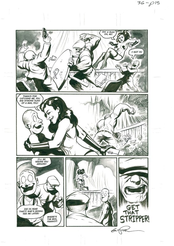 Eric Powell - The Goon #36 pg15 - Planche originale