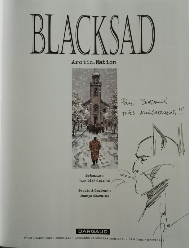 Juan Diaz Canales, Blacksad - T.2 Arctic-Nation - Dédicace Juan Diaz Canales - Dédicace