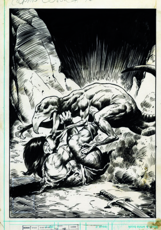John Buscema, Conan The Barbarian 95 cover - Couverture originale