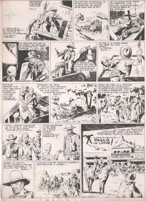 Sam Billie Bill par Lucien Nortier, Roger Lécureux - Planche originale