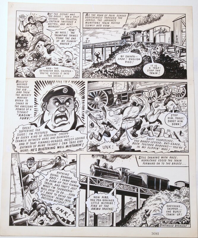 Charles Roylance, Say Captain Say Wot !!! - Captain Hurrican a un coup dans le nez - Comic Strip