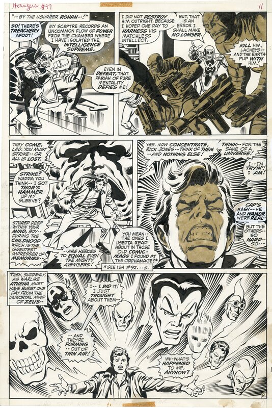 Avengers 97 page 8 par John Buscema, Tom Palmer - Planche originale
