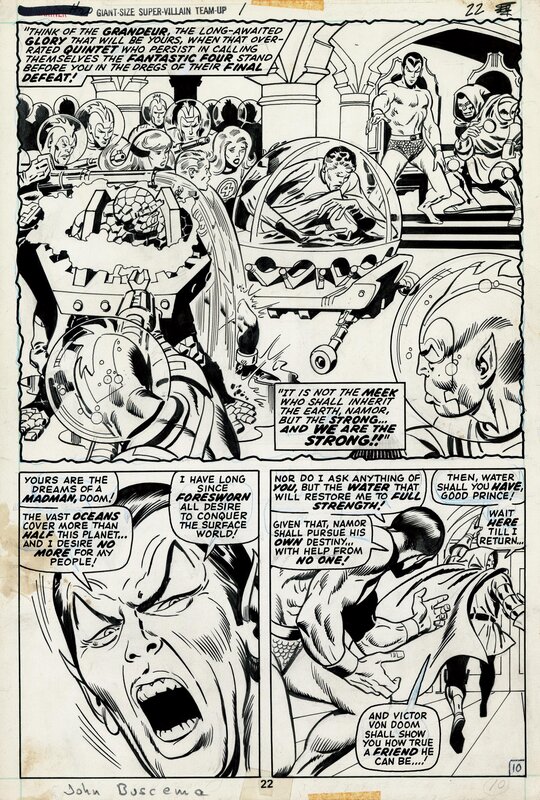 John Buscema, Johnny Craig, Sub-Mariner 20 page 10 - Planche originale