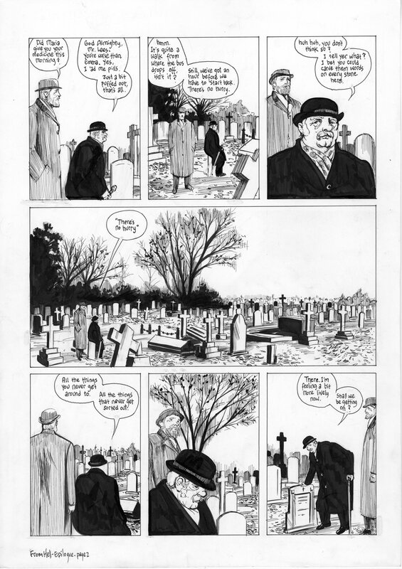 Eddie Campbell, Alan Moore, From Hell Epilogue p.2 - Planche originale