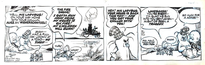 Pogo Daily Strip par Walt Kelly - Planche originale