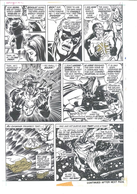 Avengers 97 page 6 par John Buscema, Tom Palmer - Planche originale