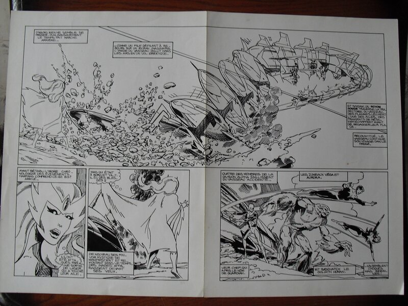 John Byrne, Recréation alpha flight - Planche originale