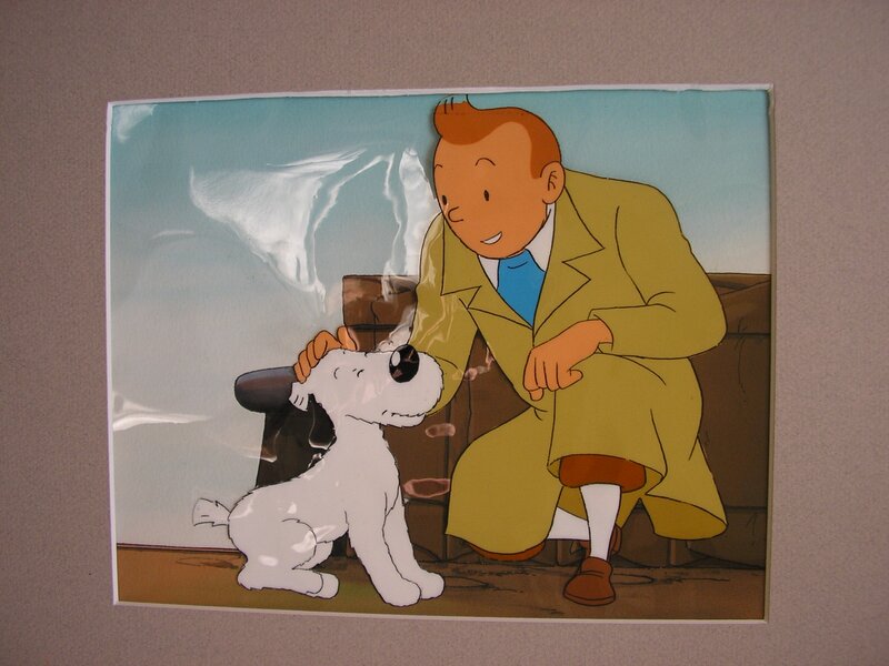 Tintin cellulo par Studios Hergé - Œuvre originale