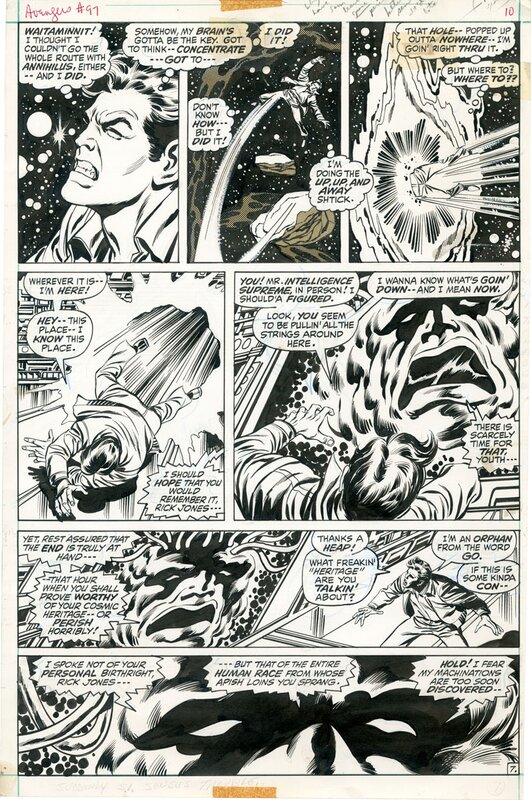 Avengers 97 page 7 par John Buscema, Tom Palmer - Planche originale