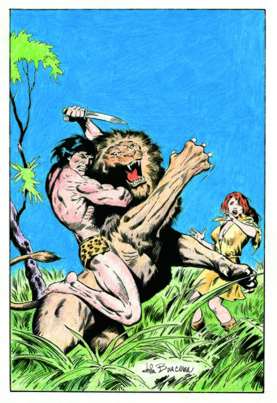 John Buscema, Tarzan 1 cover recreation - Planche originale