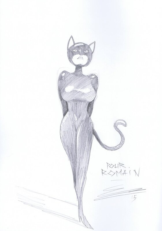 Catwoman par Cour - Dédicace