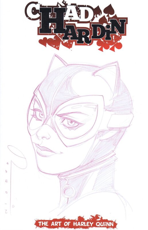 Catwoman par Hardin - Dédicace