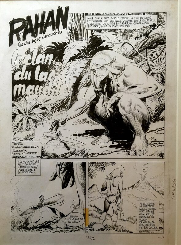 André Chéret, Rahan - Le Clan du Lac Maudit - page I - Comic Strip