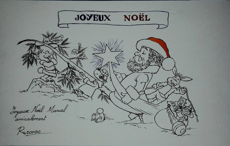 Joyeux Noël 2015 Elizabeth & Daniel Redondo - Illustration originale