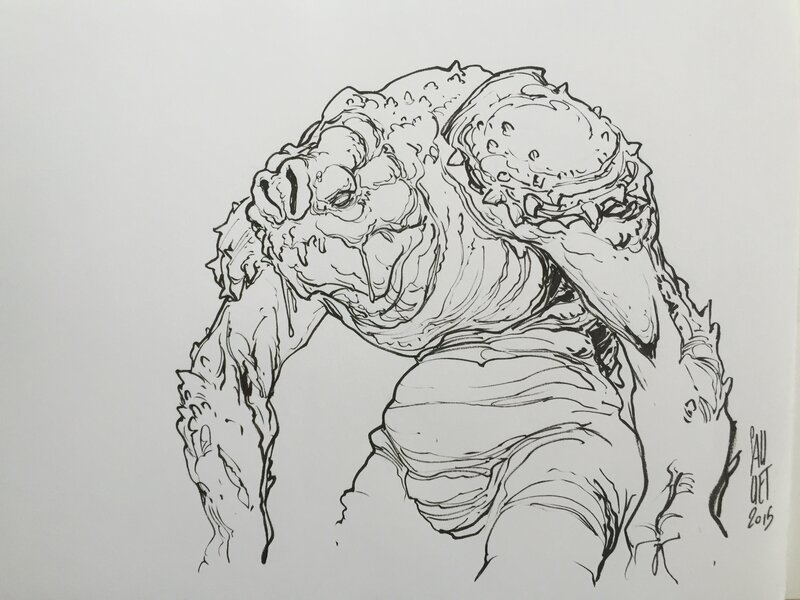 Cauuet - Star Wars - Jabba's Monster - Illustration originale