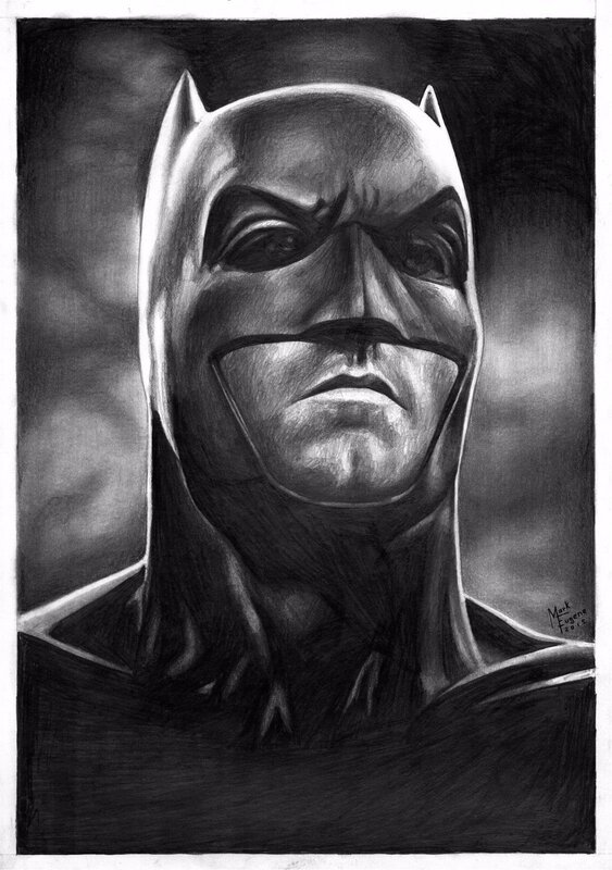 Bat-fleck by Mark Eugene - Original Illustration