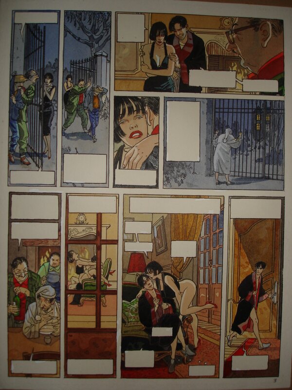 Jean-Pierre Gibrat, Francis Leroi, Pinocchia_Mise en couleur pl.19 - Planche originale