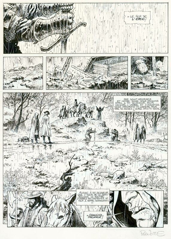 Joël Parnotte, Xavier Dorison, Le Maître d'armes P4 - Planche originale