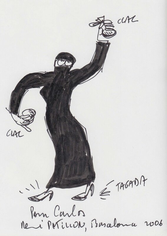 El caso del velo by René Pétillon - Sketch