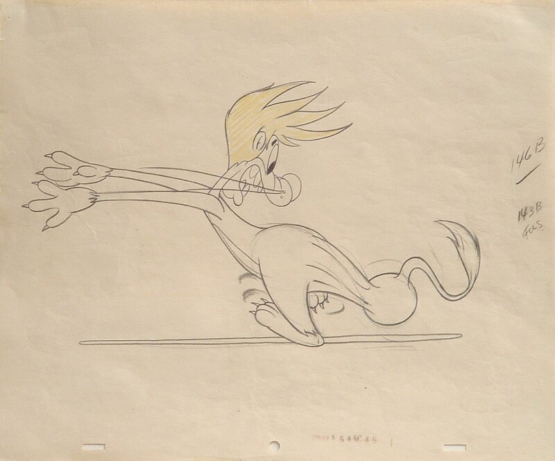 Tex Avery- Slap Happy Lion 1947 - Illustration originale