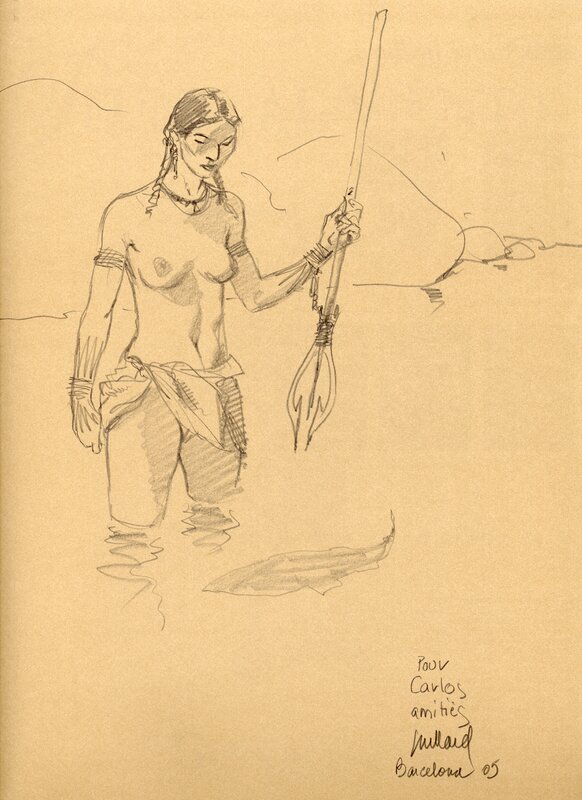 Fille Indien par André Juillard - Dédicace