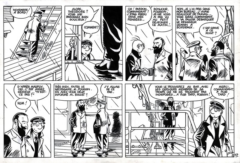 Frank Le Gall, Theodore Poussin - Novembre toute l'année p17 - Comic Strip