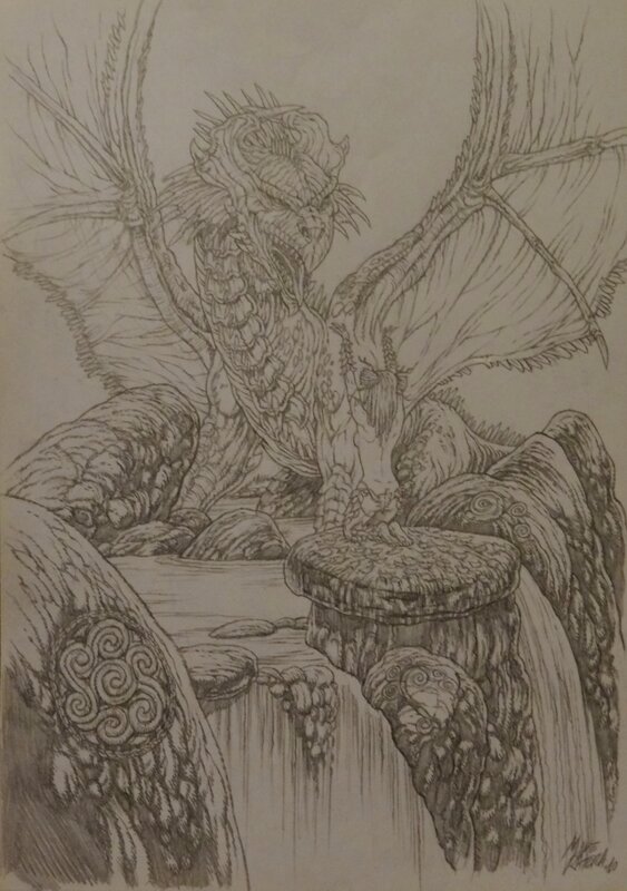 Dragon par Mike Ratera - Illustration originale