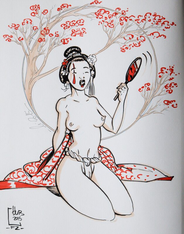 Okko - Une geisha par Hub, Li - Dédicace