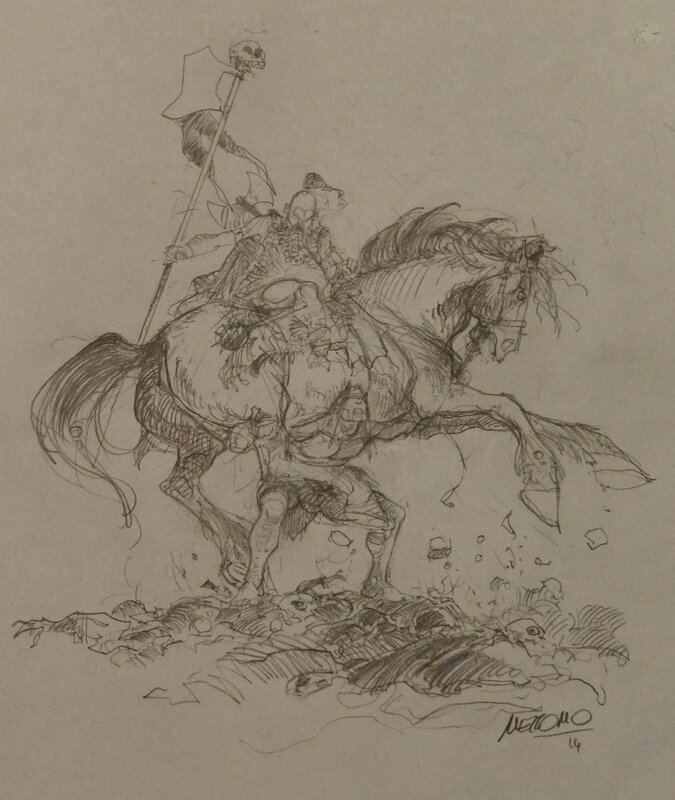 Gilles Mezzomo, Conan - Fantasy croquis - Sketch