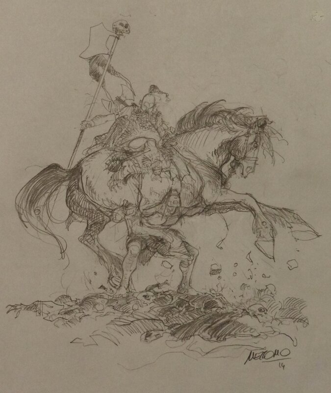 Gilles Mezzomo, Conan - Fantasy croquis - Dédicace