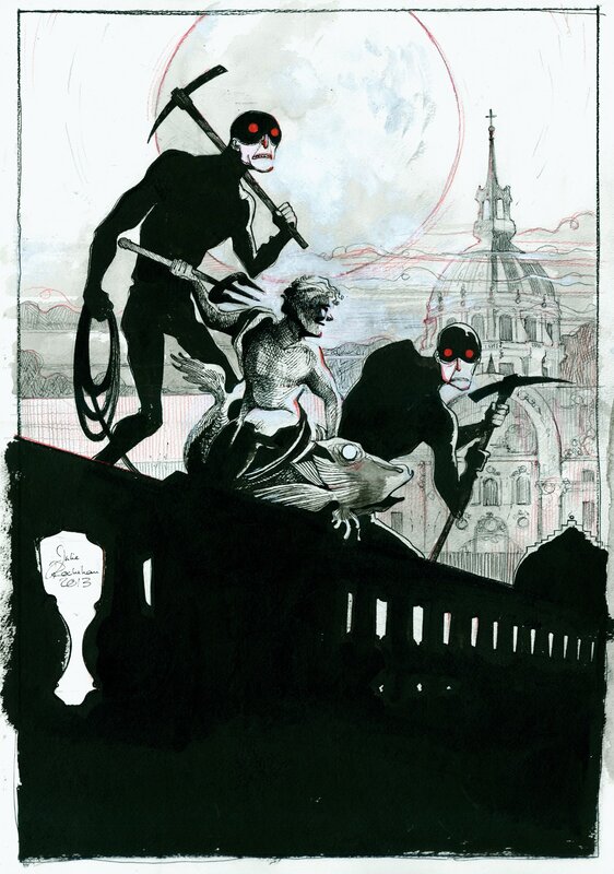 Julie Rocheleau, La colère de Fantomas Tout l'or de Paris - Couverture originale