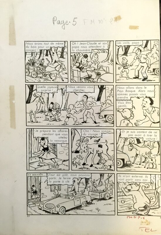 Jean-Louis Pesch, Sylvain et Sylvette - La Corrida improvisée - page 5 - Comic Strip