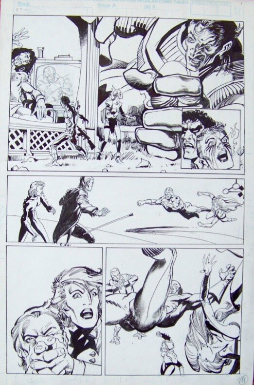 Excalibur #27 par Barry Windsor-Smith, Bill Sienkiewicz - Planche originale