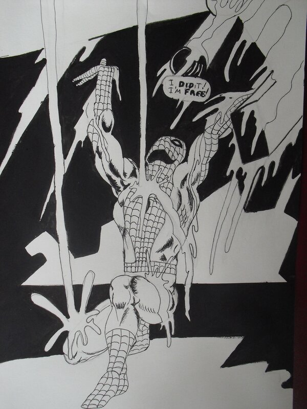 Ditko spiderman par VP - Illustration originale