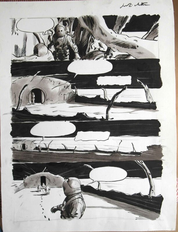 Jean-Marc Rochette, Benjamin Legrand, 1999 - Le Transperceneige:  La traversée - Pg.13 - Planche originale