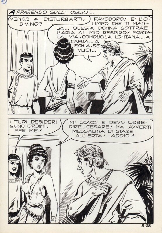 Edgardo Dell'Acqua, L'ara votiva - Messalina 3 (2ème série), 1967, Erregi - Comic Strip