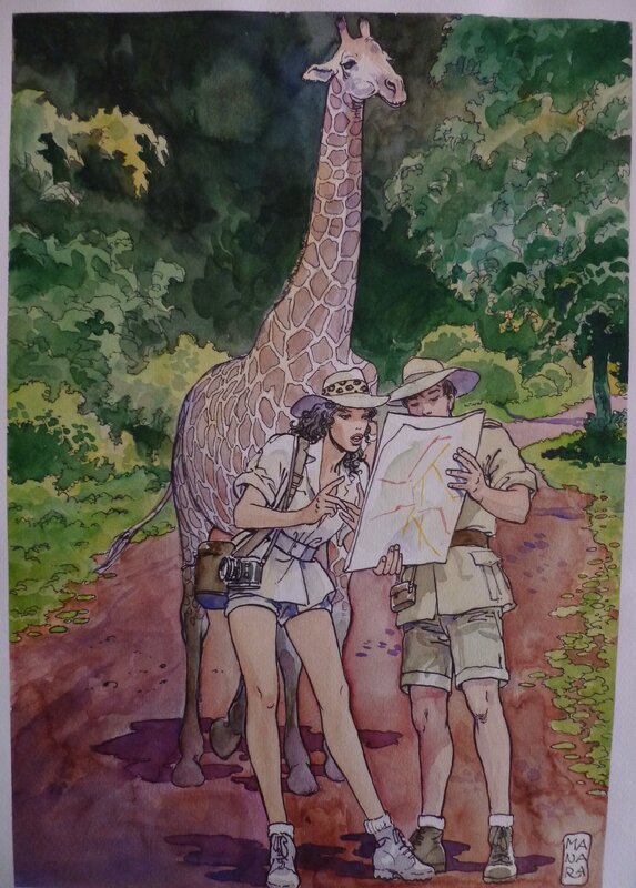 Kenya by Milo Manara - Original Illustration