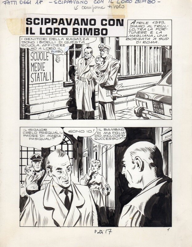 Italo Peratello, Scippavano con il loro bimbo - Fatti Oggi 17, 1979, Edifumetto - Comic Strip