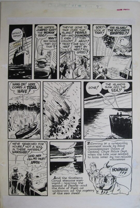 Will Eisner, The Spirit - The loot of Robinson Crusoe - Comic Strip