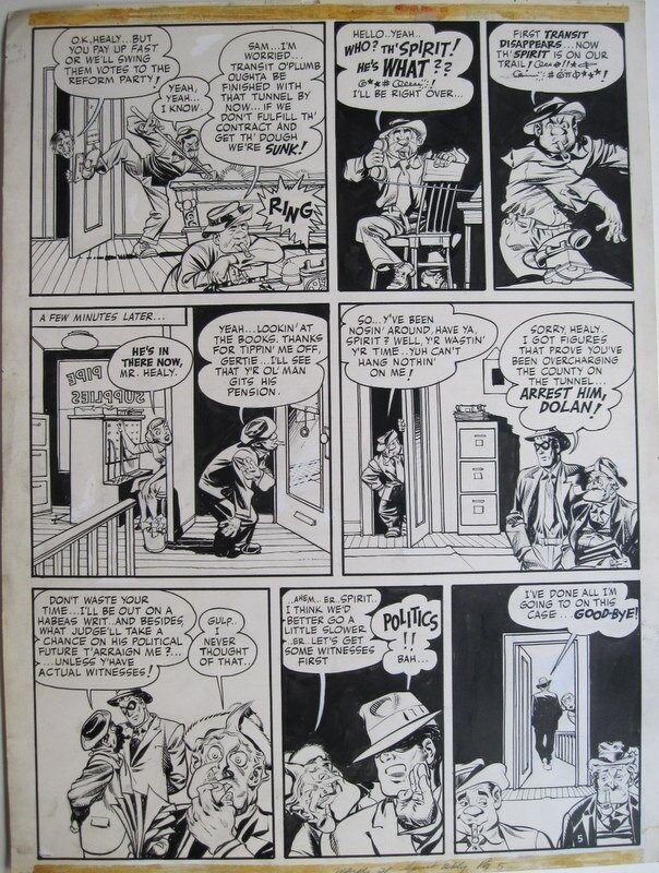 Will Eisner, The Spirit - Ward Healy - Comic Strip
