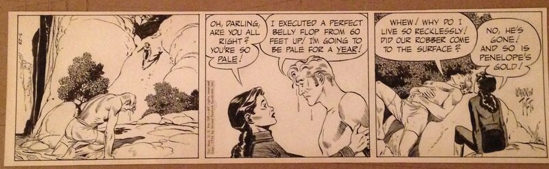 Warren Tufts, Casey Ruggles daily 29/3/1954 - Comic Strip