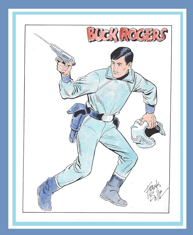 Dessin Original couleurs Buck Rogers par Franck BOLLE - Original Illustration