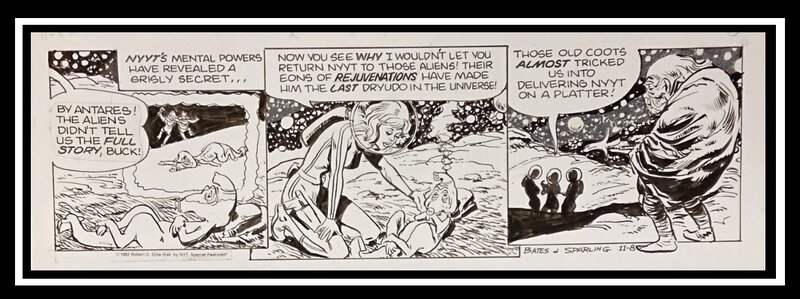 Jack Sparling, Cary Bates, Strip Original de BUCK ROGERS par Bates et Sparling - Comic Strip